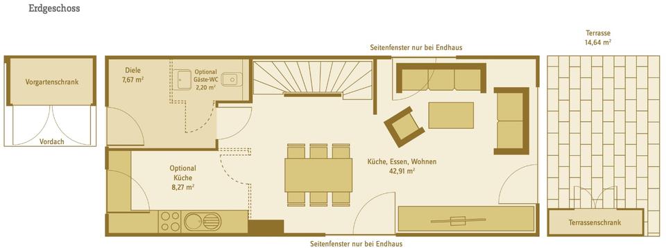 Reihenhaus Stuttgart Birkach - 5.5 Zimmer, 145 m&sup2;, 2.640&euro; | Angebot:26641059