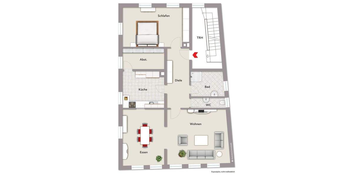 Etagenwohnung Dinkelsbühl - 3 Zimmer, 100 m&sup2;, 750&euro; | Angebot:25729750