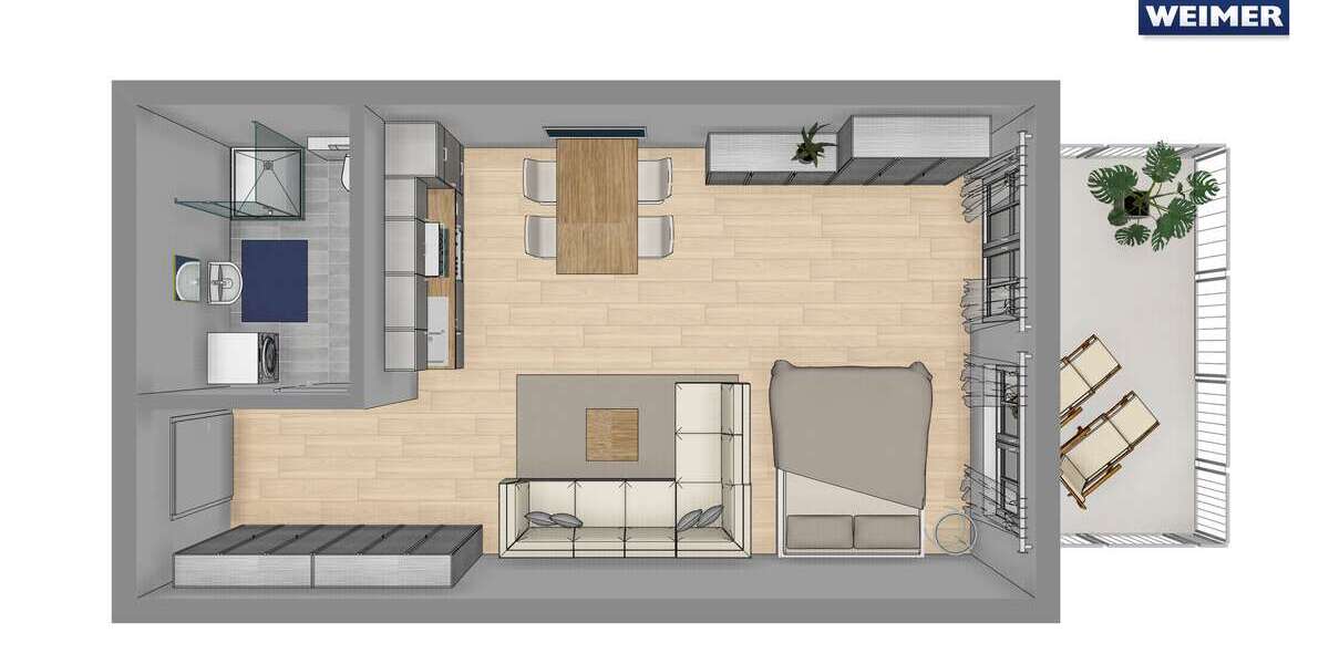 Etagenwohnung Biebertal-Königsberg Königsberg - 1 Zimmer, 52 m&sup2;, 495&euro; | Angebot:26383612