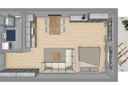 Wohnung Biebertal-Königsberg Königsberg - 1 Zimmer, 52 m&sup2;, 495&euro; | Angebot:26383612