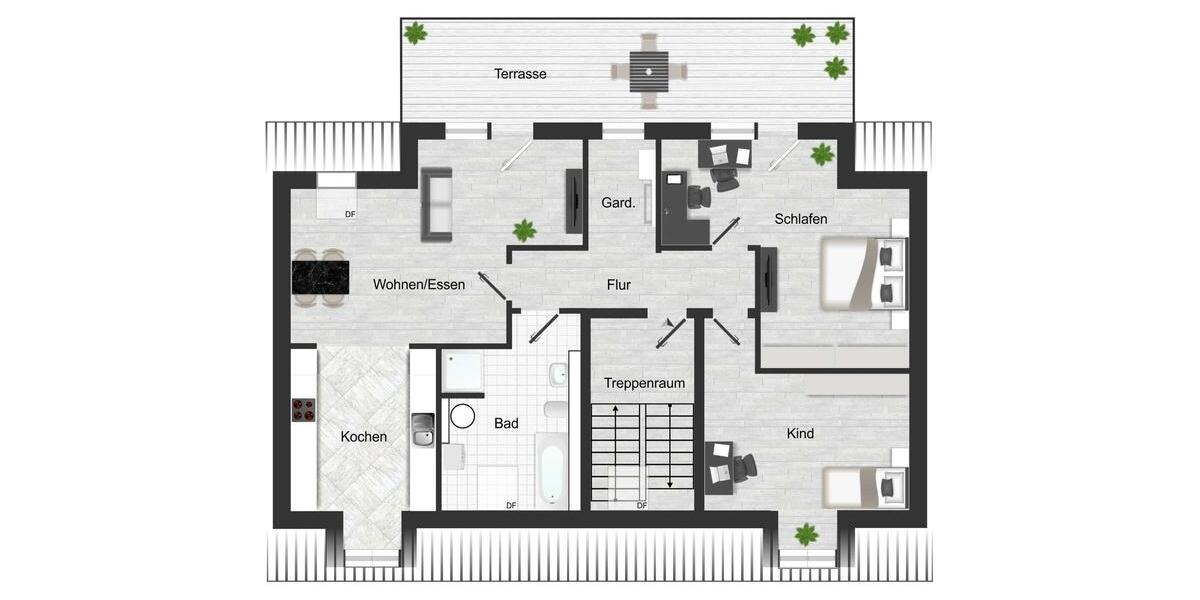 Dachgeschoßwohnung Delitzsch - 3 Zimmer, 107 m&sup2;, 1.287&euro; | Angebot:24571762