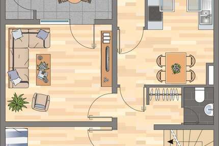 Wohnung Werne - 3 Zimmer, 81 m&sup2;, 669&euro; | Angebot:25619209