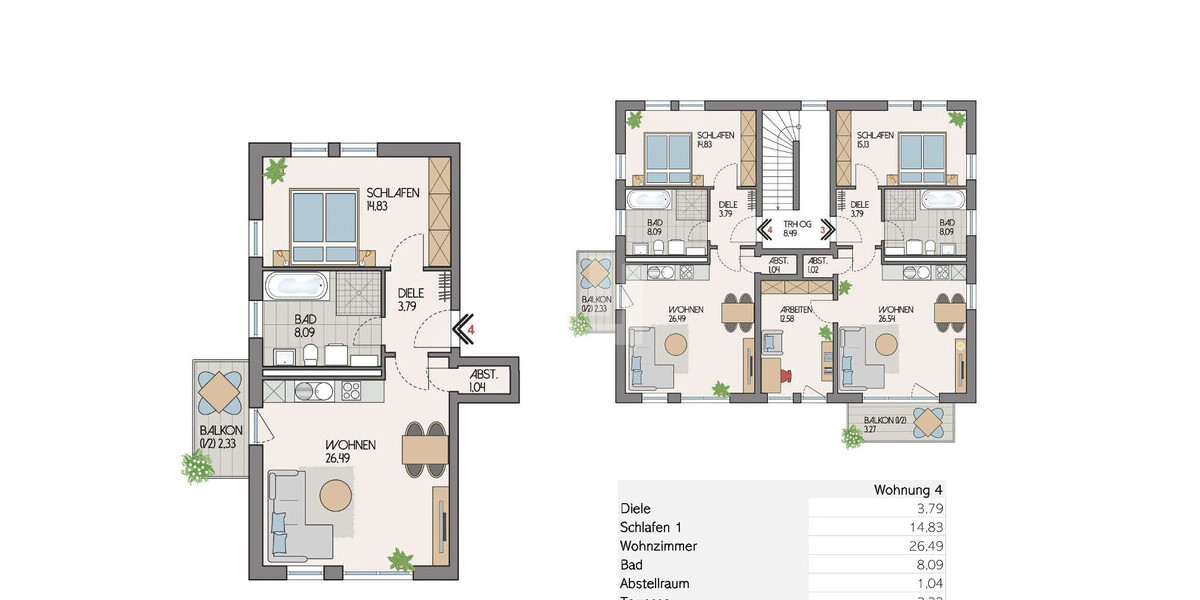 WINDISCH - ERSTBEZUG! Traumhafte 2-Zimmer Wohnung mit EBK, Balkon und privatem Garten in Gröbenzell - Etagenwohnung Gröbenzell | Angebot:26764498