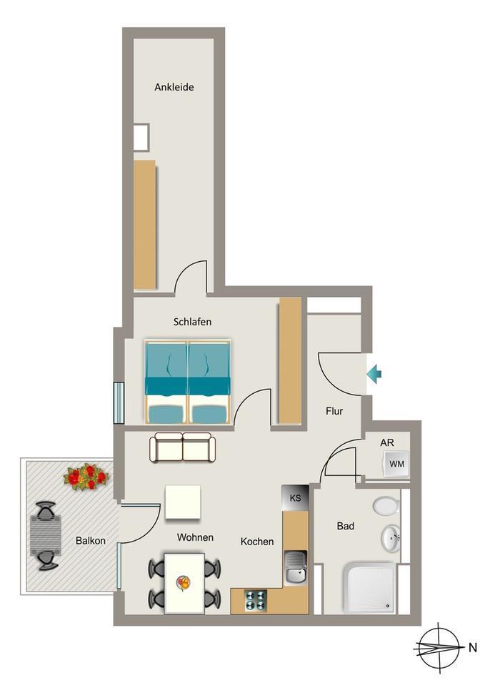 Wohnen in Stadtnähe zimmer