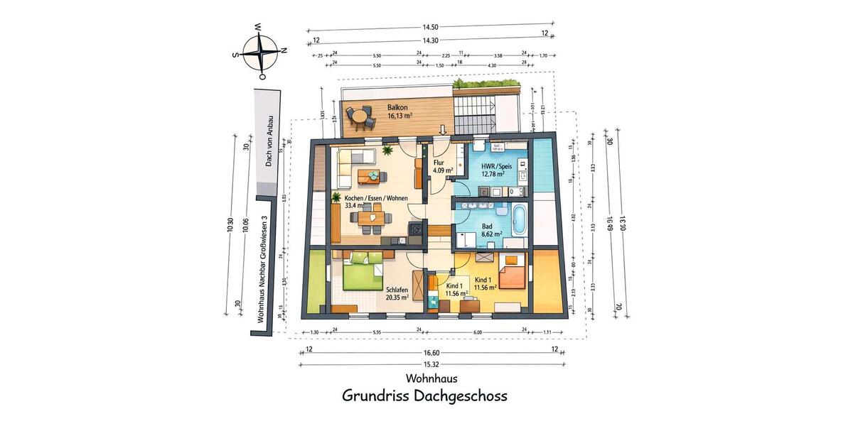 Dachgeschoßwohnung Röhrnbach - 4 Zimmer, 90 m&sup2;, 850&euro; | Angebot:25598905