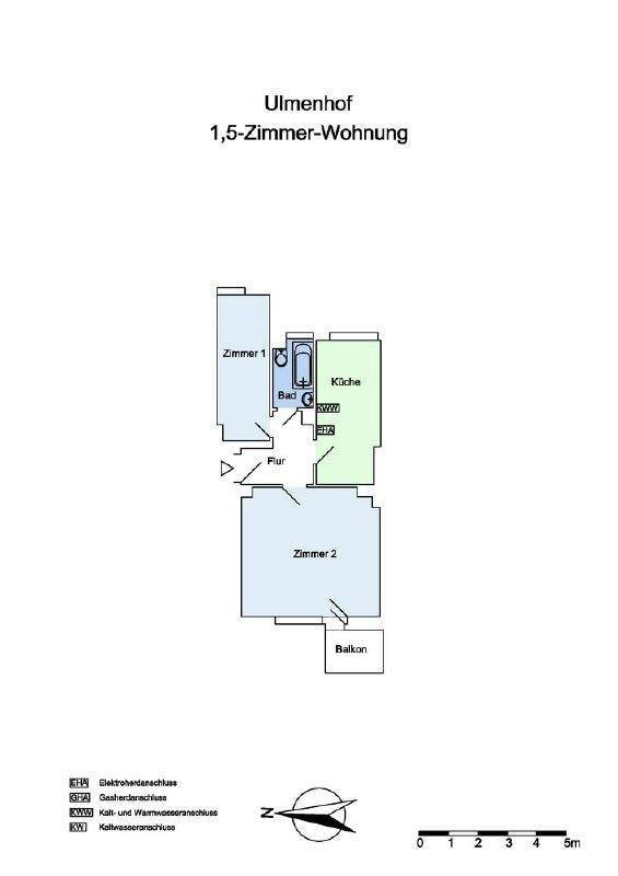 Sonniger Balkon gewünscht? 1 zimmer