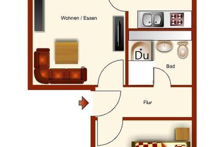 Schöne 2-RWE in ruhiger Lage 2 zimmer