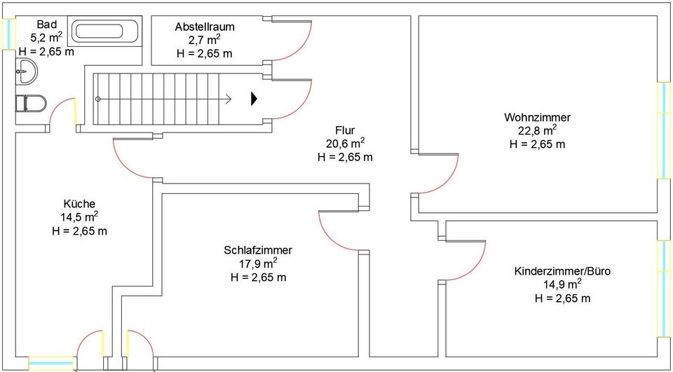 Etagenwohnung Liebenau - 3 Zimmer, 98 m&sup2;, 650&euro; | Angebot:26185592