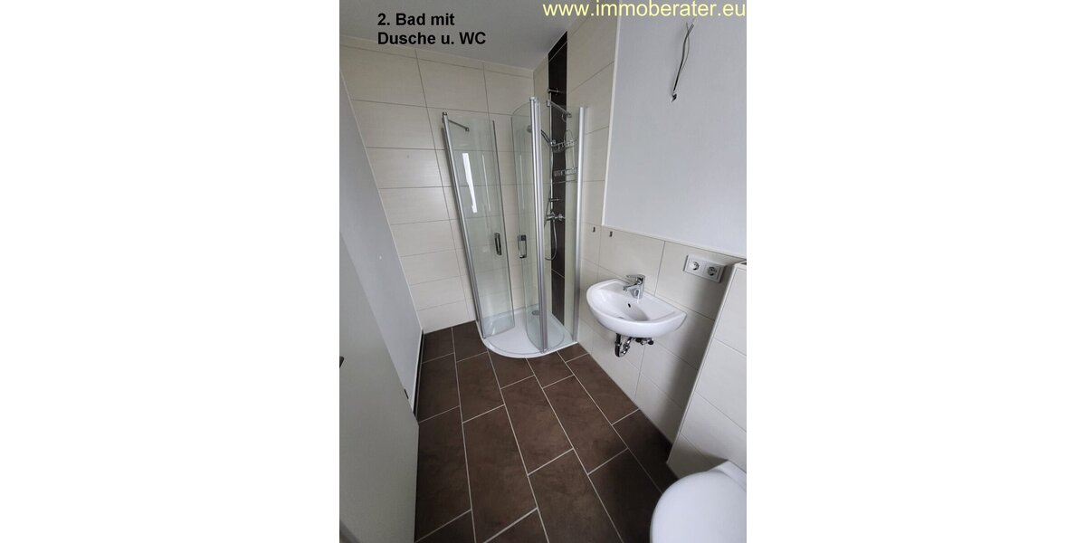 Große 3-Zi-Neubau-Whg WFL 103 m² zwei Bäder Terrasse Gartenanteil Garage Energiesparhaus-Kfw-55 ab Oktober 26 zu vermieten. - Erdgeschoßwohnung Neunburg vorm Wald | Angebot:27266637