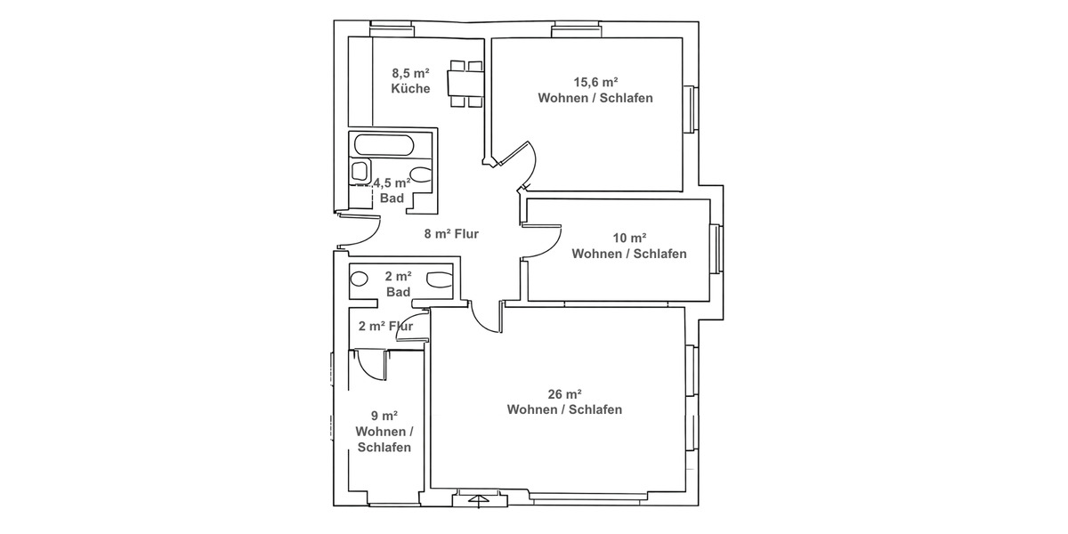 Erdgeschoßwohnung Dresden Cotta - 4 Zimmer, 85 m&sup2;, 750&euro; | Angebot:26044017
