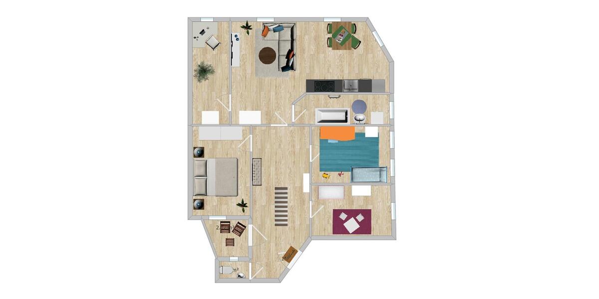 Dachgeschoßwohnung Lichtenstein (Sachsen) - 5 Zimmer, 90 m&sup2;, 630&euro; | Angebot:26563604
