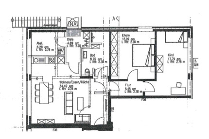 Wohnung Kalkar - 3 Zimmer, 95 m&sup2;, 750&euro; | Angebot:25097999