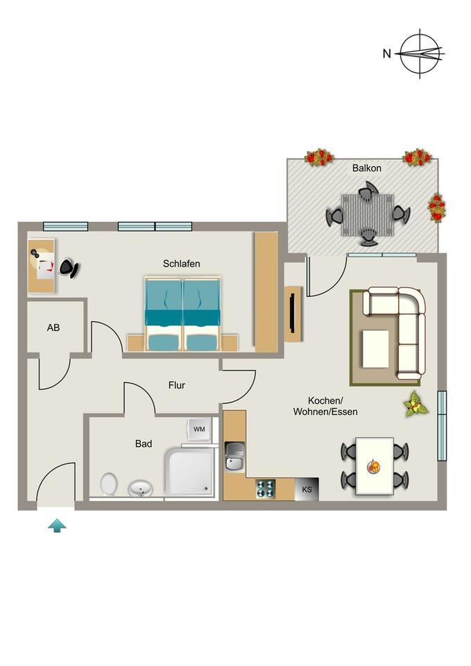 Vier Wände zum Wohlfühlen. zimmer