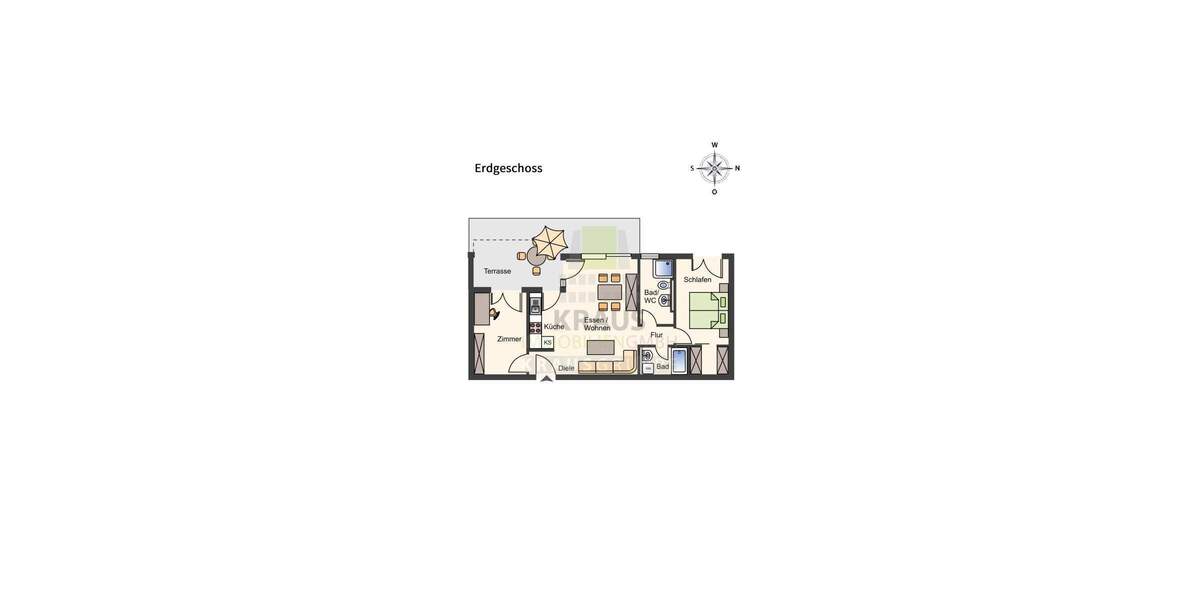 Etagenwohnung Heidelberg Handschuhsheim - 3 Zimmer, 73 m&sup2;, 1.370&euro; | Angebot:24857725