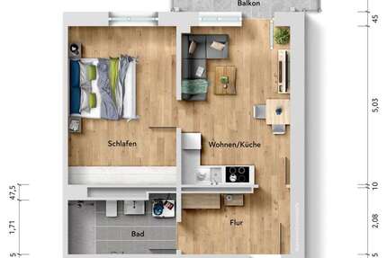Wohnung zum Mieten in Sömmerda 602 € 51 m² 2 zimmer