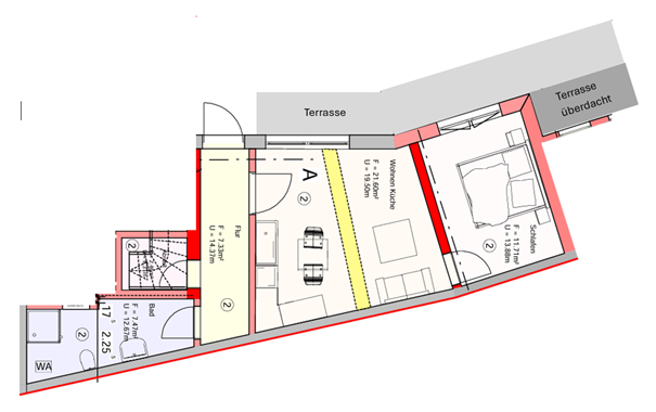 Etagenwohnung Sömmerda Neue Zeit - 2 Zimmer, 55 m&sup2;, 695&euro; | Angebot:26787020