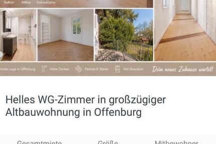 Wohnung Offenburg - 4 Zimmer, 125 m&sup2;, 625&euro; | Angebot:27539434