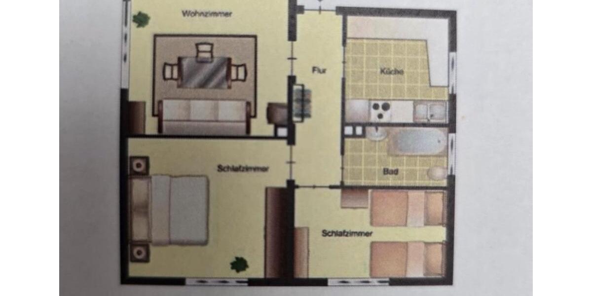 Etagenwohnung Nieheim - 3 Zimmer, 58 m&sup2;, 340&euro; | Angebot:26285592