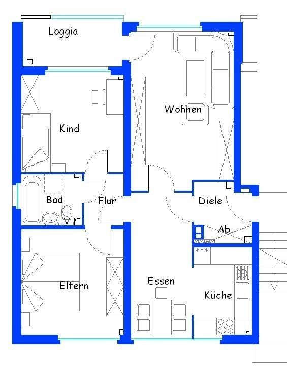 Demnächst frei! 3-Zimmer-Wohnung in Oerlinghausen Oerlinghausen