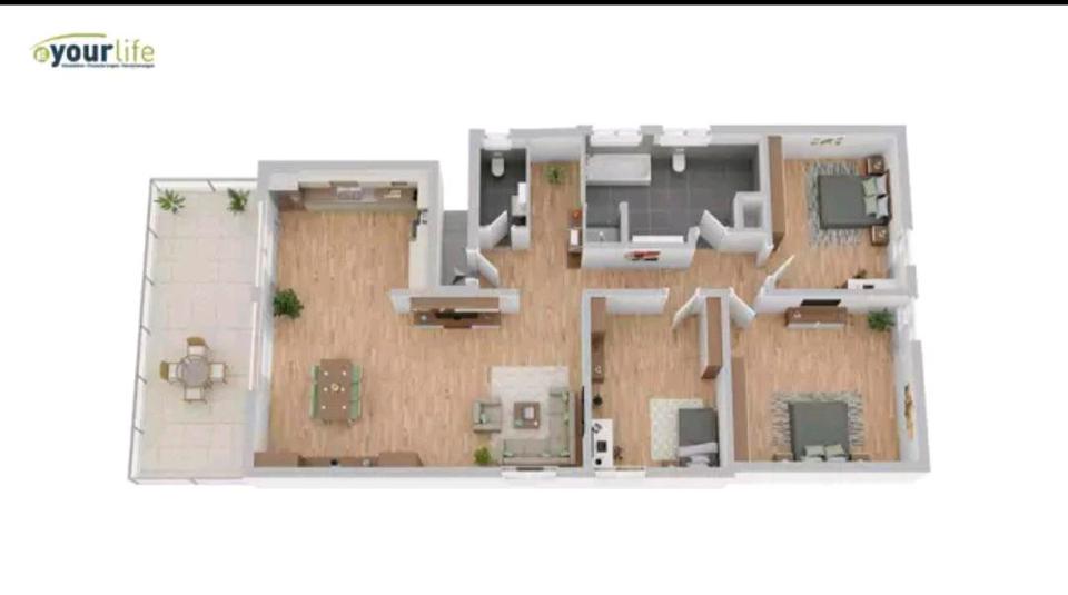 Dachgeschoßwohnung Rammingen - 4 Zimmer, 131 m&sup2;, 1.600&euro; | Angebot:26116391