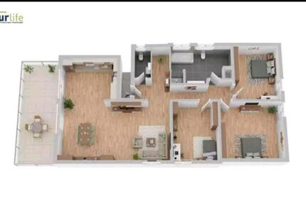 Wohnung Rammingen - 4 Zimmer, 131 m&sup2;, 1.600&euro; | Angebot:26116391