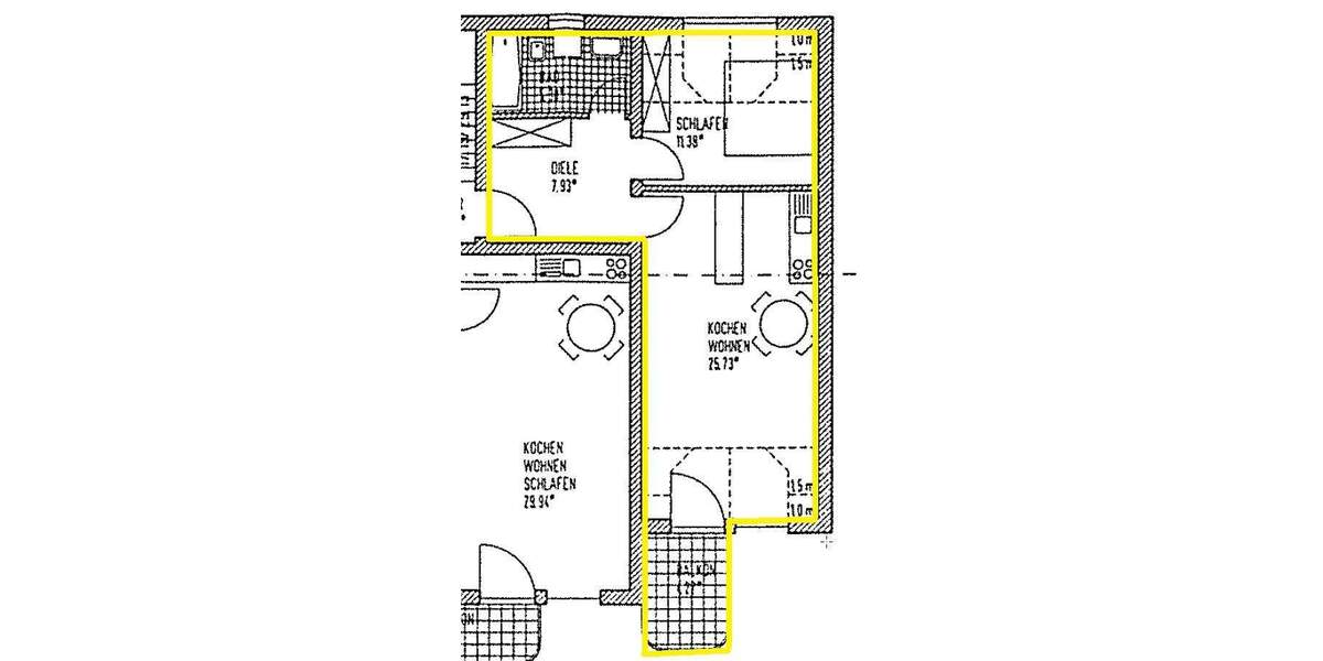 Etagenwohnung Bremen Walle - 2 Zimmer, 51 m&sup2;, 560&euro; | Angebot:25996569
