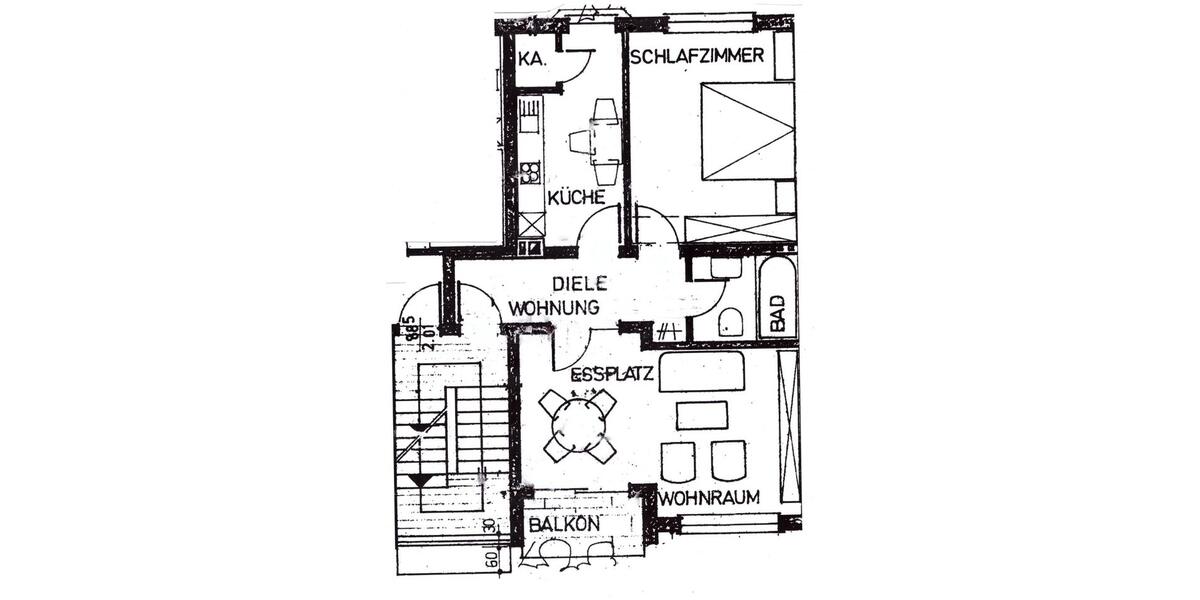Etagenwohnung Bergneustadt - 2 Zimmer, 56 m&sup2;, 470&euro; | Angebot:26579792