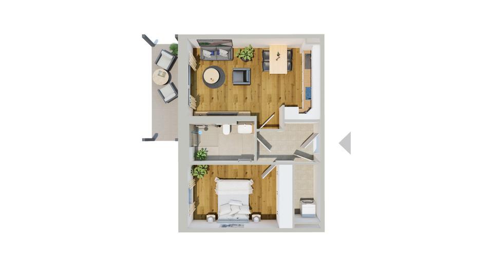 Erdgeschoßwohnung Abensberg - 2 Zimmer, 61 m&sup2;, 885&euro; | Angebot:24160119