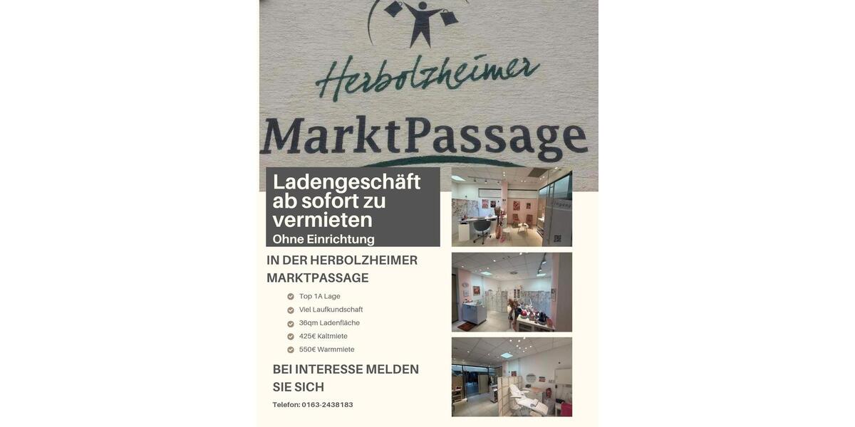 Gewerbeobjekt Kenzingen - 550&euro; | Angebot:25866817