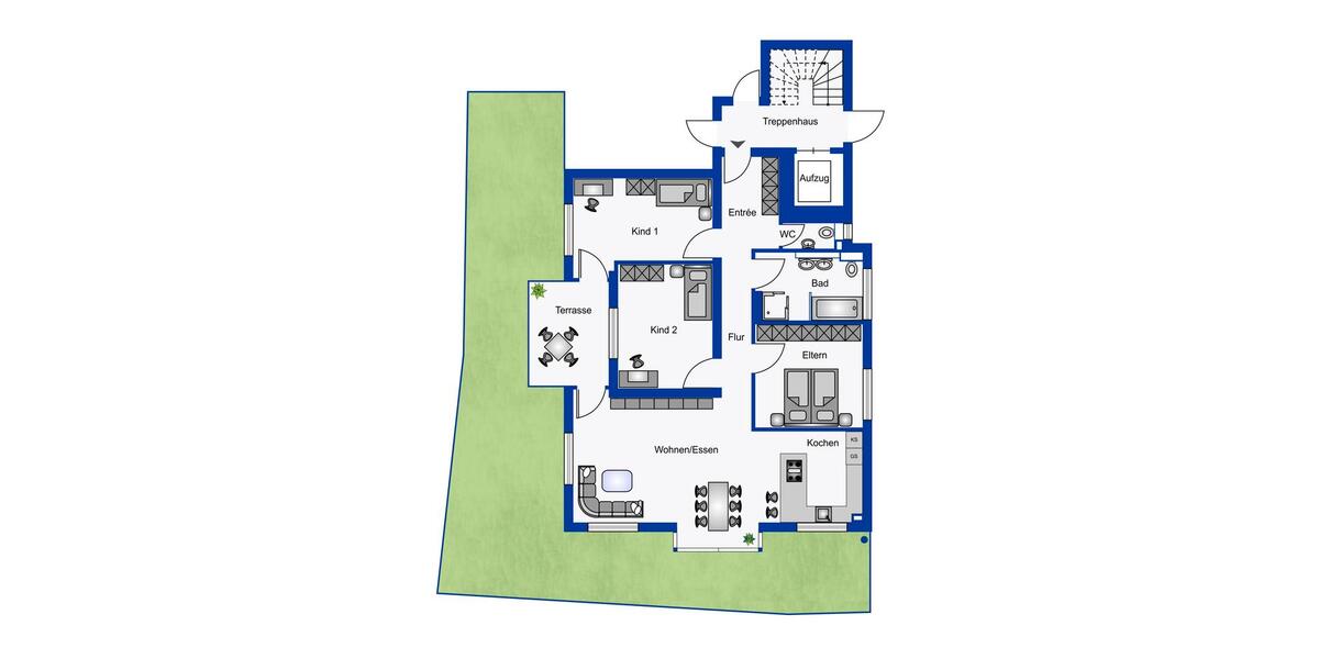 Wunderschöne Neubauwohnung mit Garten in ruhiger Lage! 4,5-Zimmer - Garage und Stellplatz! 4.5 zimmer