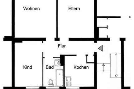 2-Raumwohnung in zentraler Lage 3 zimmer