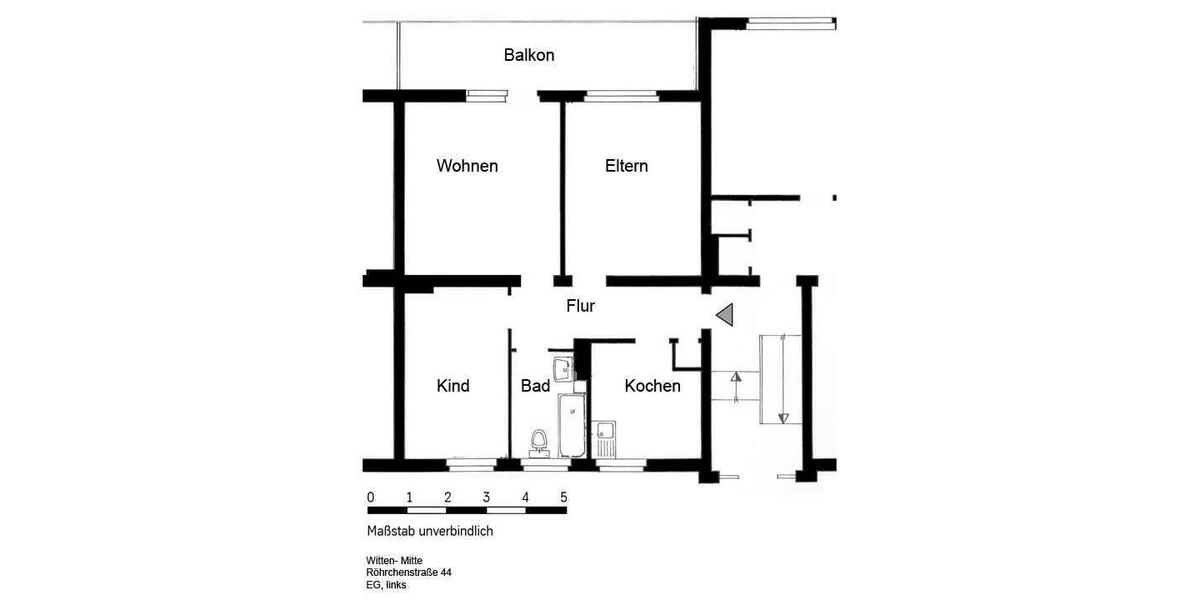 2-Raumwohnung in zentraler Lage 3 zimmer