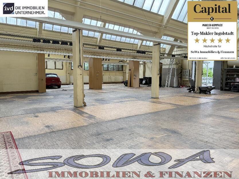 Großzügige Lagerhalle mit Büro-Lagerräumen und einem großzügien Wohnhaus in Gaimersheim - Nähe Westpark! - Ein Objekt von Ihrem Immobilienpartner SOWA Immobilien und Finanzen