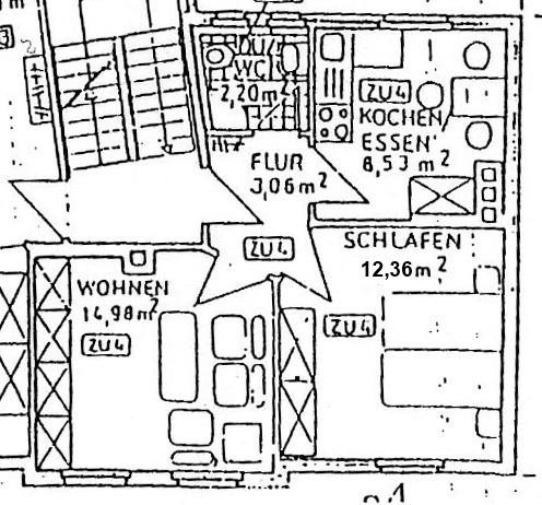 2-Zimmer-Wohnung nahe UNI und Fachhochschule - Etagenwohnung Jena Burgau | Angebot:24745314