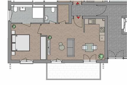 Exkusive 2 Zimmer Etagen-Wohnung zur Miete-Erstbezug 2 zimmer