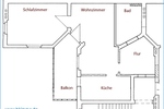 Schicke 2-RaumWohnung mit Balkon in Köthen