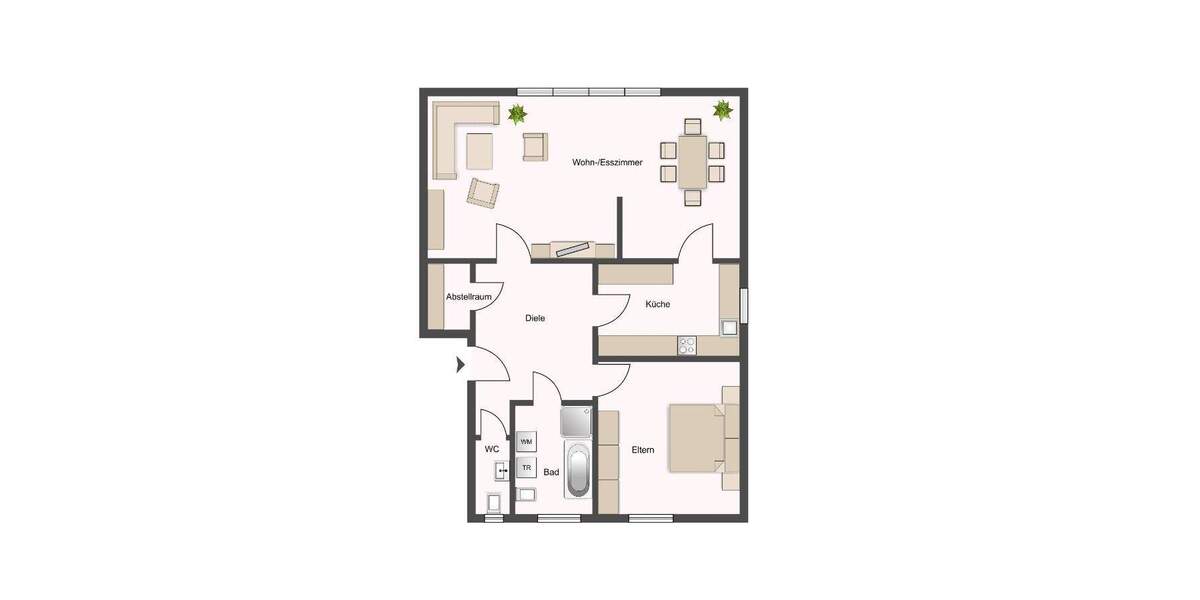 Etagenwohnung Weinheim - 2 Zimmer, 86 m&sup2;, 820&euro; | Angebot:24735868