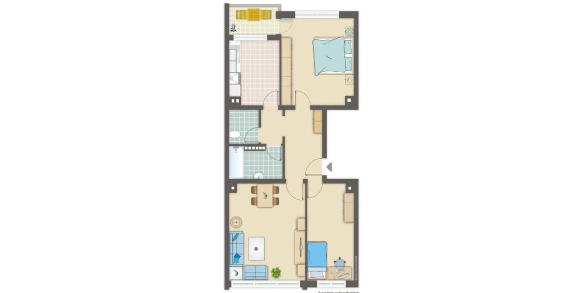 Etagenwohnung Leverkusen Opladen - 3 Zimmer, 75 m&sup2;, 1.200&euro; | Angebot:25274223