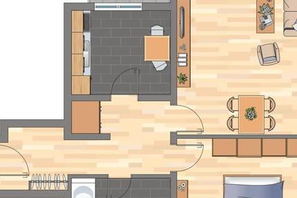 Wohnung Duisburg Walsum - 2 Zimmer, 49 m&sup2;, 240&euro; | Angebot:26702989