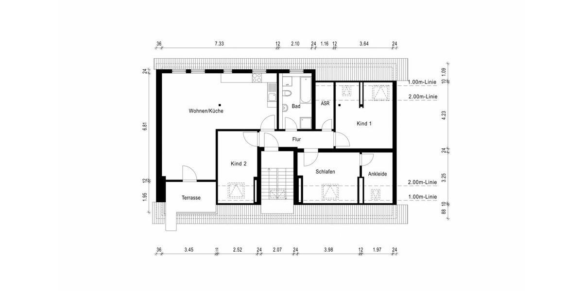 Dachgeschoßwohnung Magdeburg Nordwest - 4 Zimmer, 105 m&sup2;, 1.260&euro; | Angebot:25789821