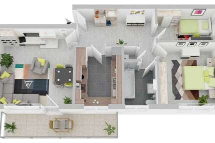 Wohnung Bad Soden Neuenhain - 3 Zimmer, 64 m&sup2;, 815&euro; | Angebot:27657426