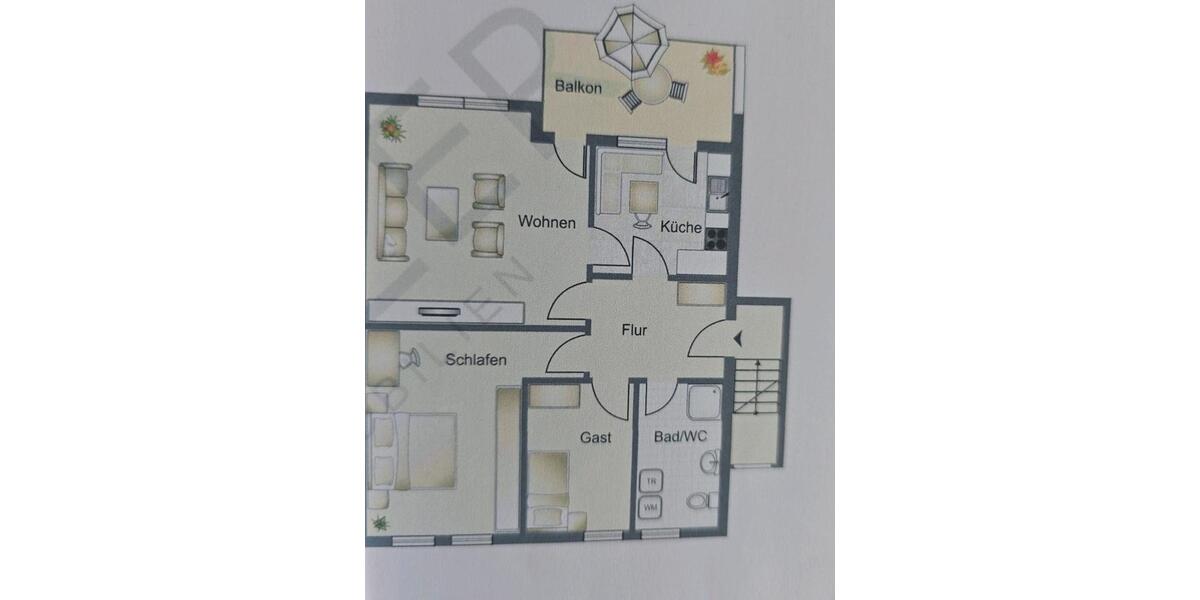 Etagenwohnung Warstein - 3 Zimmer, 86 m&sup2;, 679&euro; | Angebot:26322724