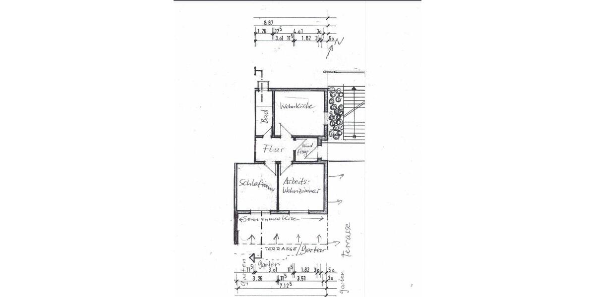 Erdgeschoßwohnung Ulm Söflingen - 2.5 Zimmer, 50 m&sup2;, 740&euro; | Angebot:26398168