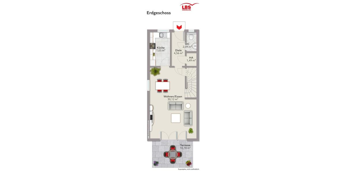 Doppelhaushälfte Efringen-Kirchen Kirchen - 4 Zimmer, 122 m&sup2;, 1.750&euro; | Angebot:24715116