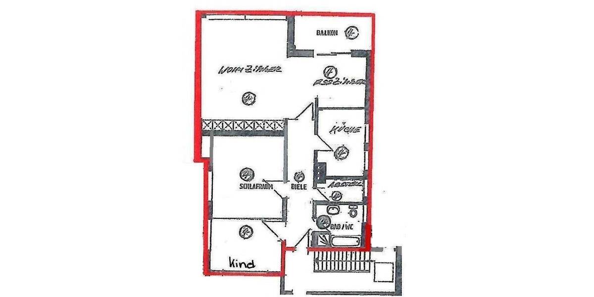 Etagenwohnung Bielefeld Brackwede - 3 Zimmer, 100 m&sup2;, 750&euro; | Angebot:26157467