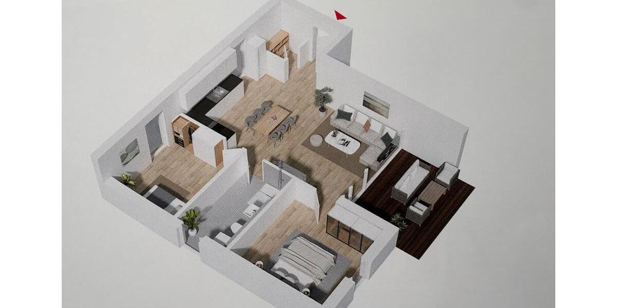 Etagenwohnung Landau an der Isar - 3 Zimmer, 80 m&sup2;, 890&euro; | Angebot:26603761