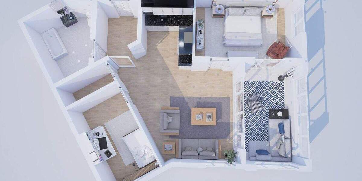 Etagenwohnung Darmstadt - 3 Zimmer, 75 m&sup2;, 1.340&euro; | Angebot:25756432