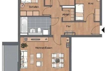 3 Raum Wohnung 3 zimmer