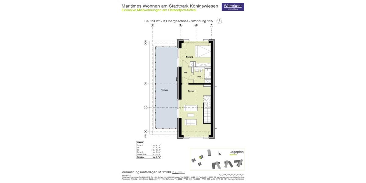 Maisonettenwohnung Schleswig - 4 Zimmer, 148 m&sup2;, 2.361&euro; | Angebot:25804250