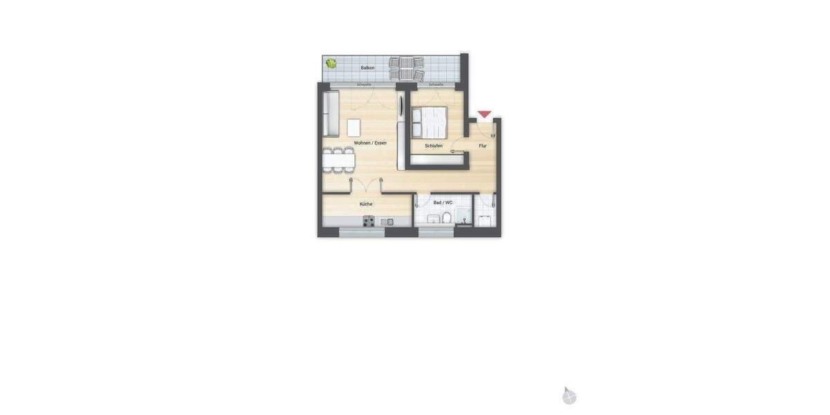 Etagenwohnung Fürth Innenstadt - 2 Zimmer, 72 m&sup2;, 1.029&euro; | Angebot:26741818